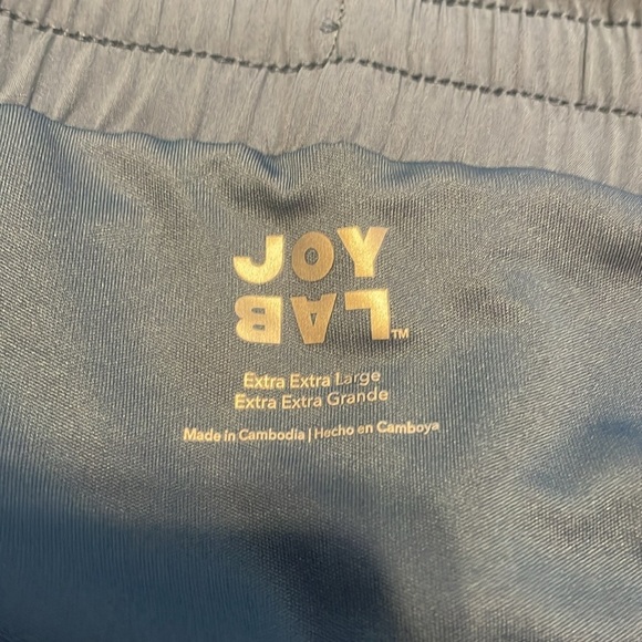 JoyLab women’s XXL  shorts high rise side pleat tie waist blue Athleisure NWT - Picture 6 of 12
